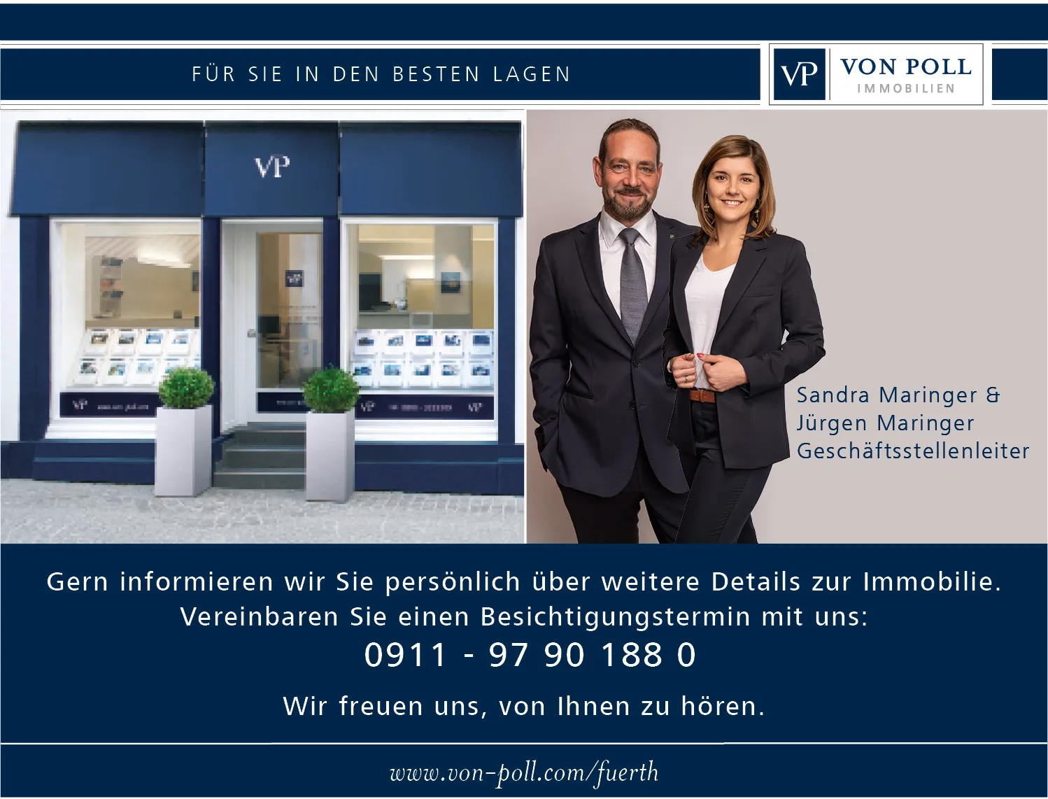 FÜR SIE IN DEN BESTEN LAGEN!