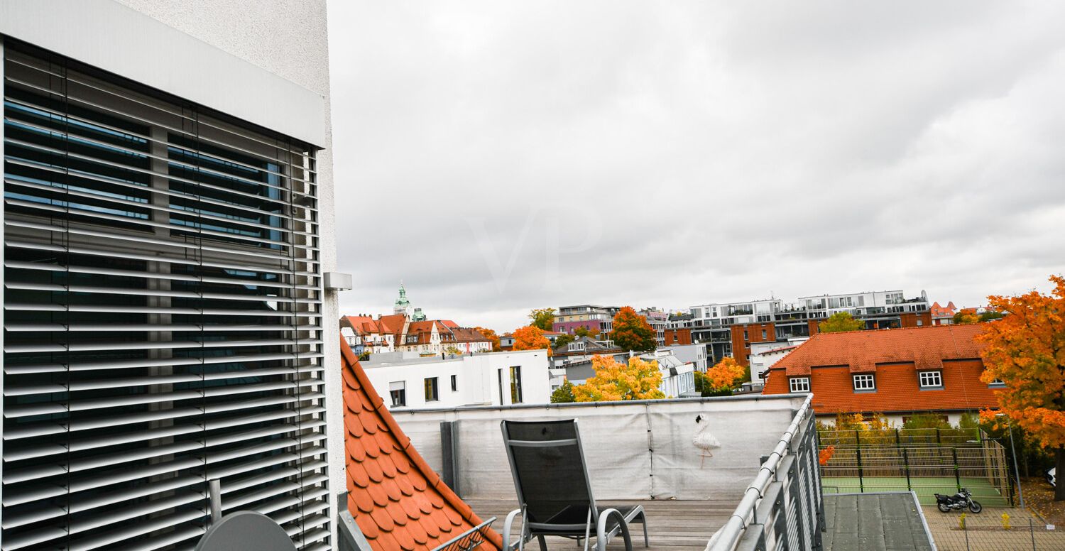 Blick vom Balkon
