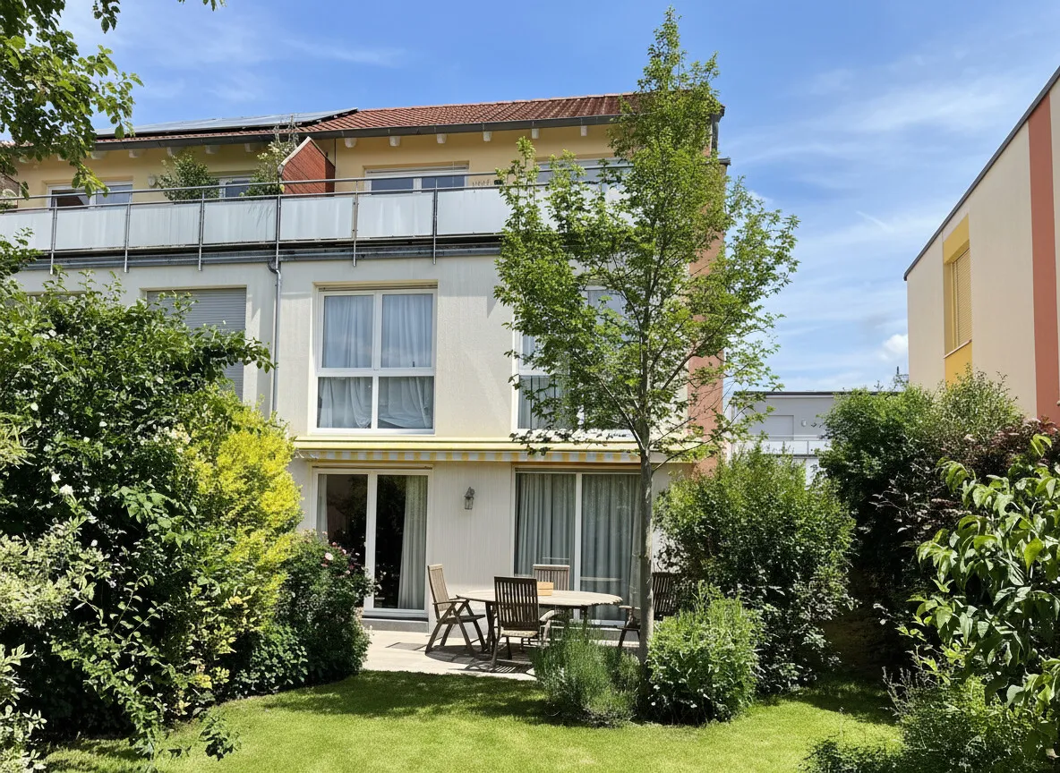 Gartenansicht Sommer