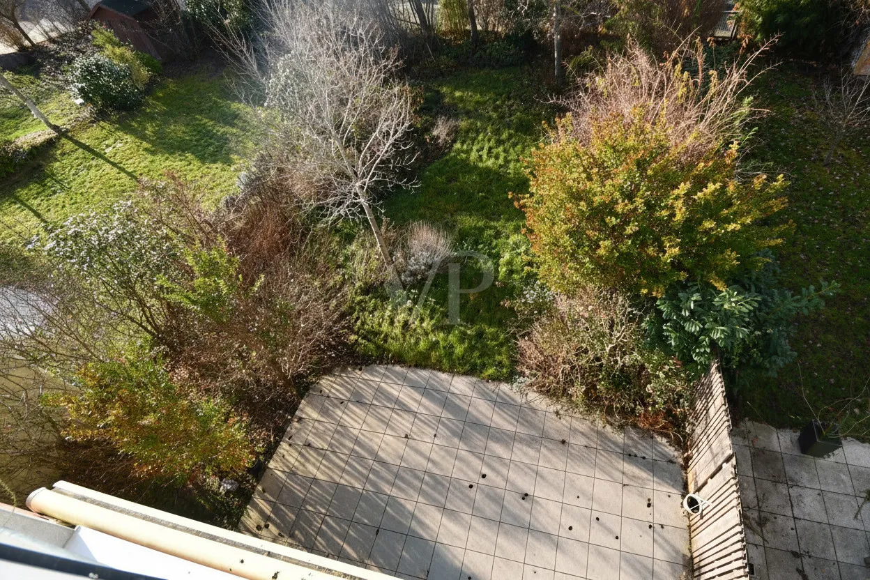 Blick vom Balkon