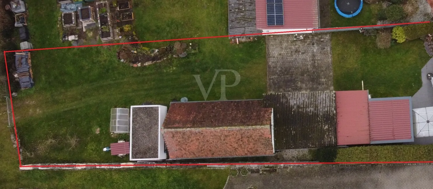 Gartenansicht Drohne