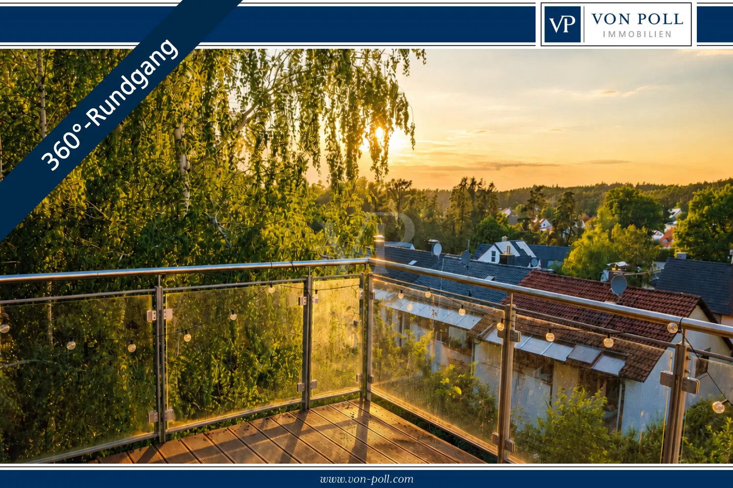 Abendsonne über den Dächern
