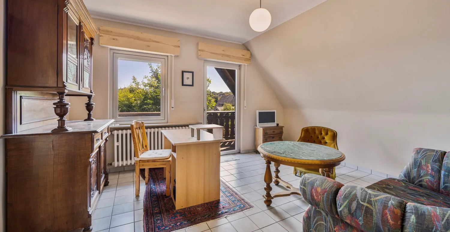 Wohn - und Essbereich im Obergeschoss