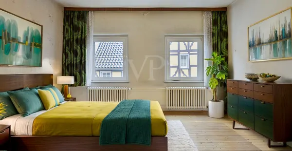 Wohnbeispiel - Schlafzimmer im Obergeschoss