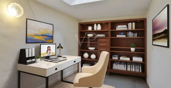 Wohnbeispiel - Arbeitszimmer im Dachgeschoss