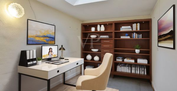 Wohnbeispiel - Arbeitszimmer im Dachgeschoss