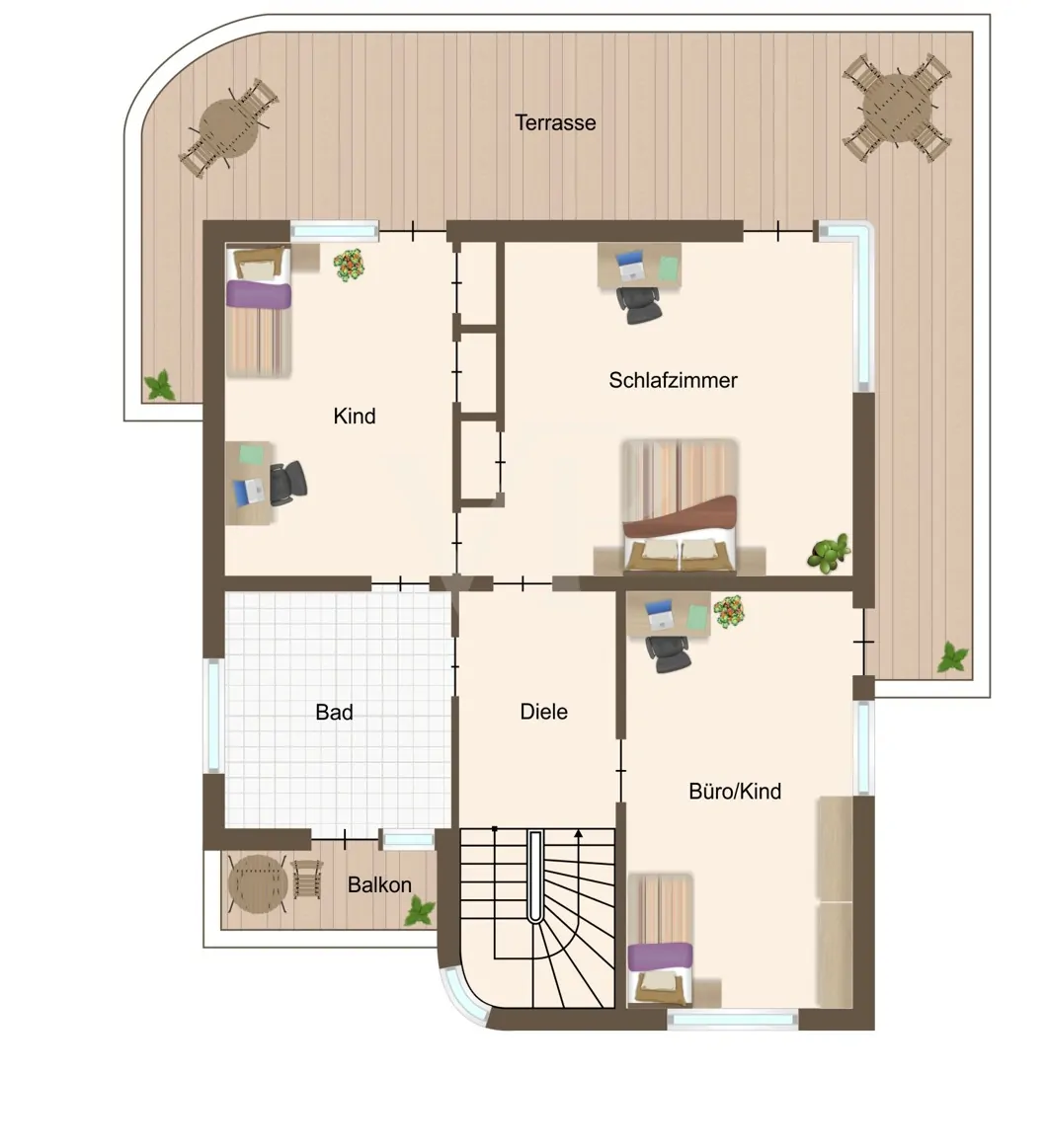 Grundriss Obergeschoss