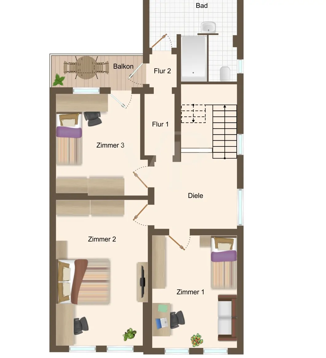 Grundriss Obergeschoss