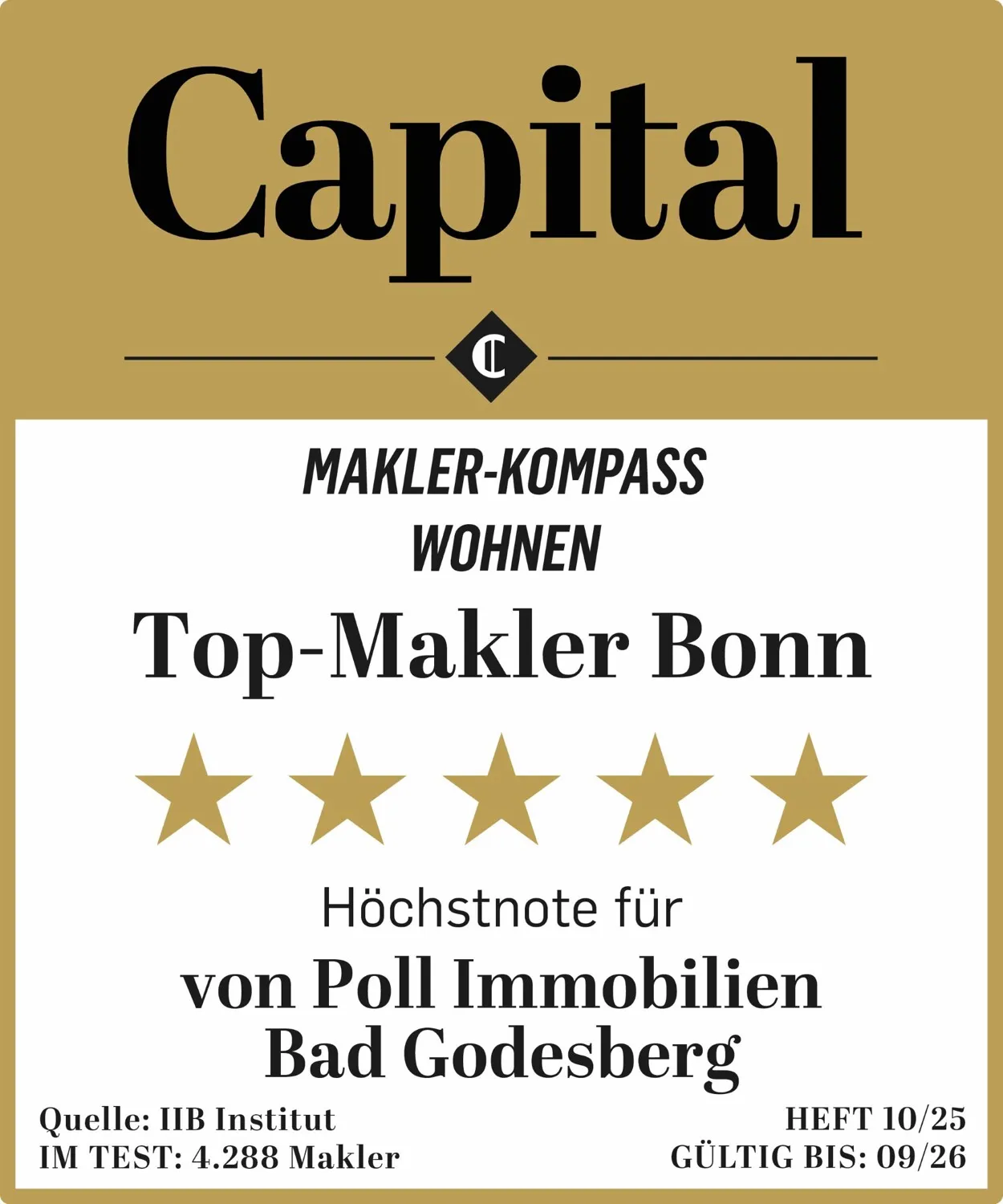 Siegel Wohnen 5 Sterne Bonn v.Poll Bad Godesberg copy