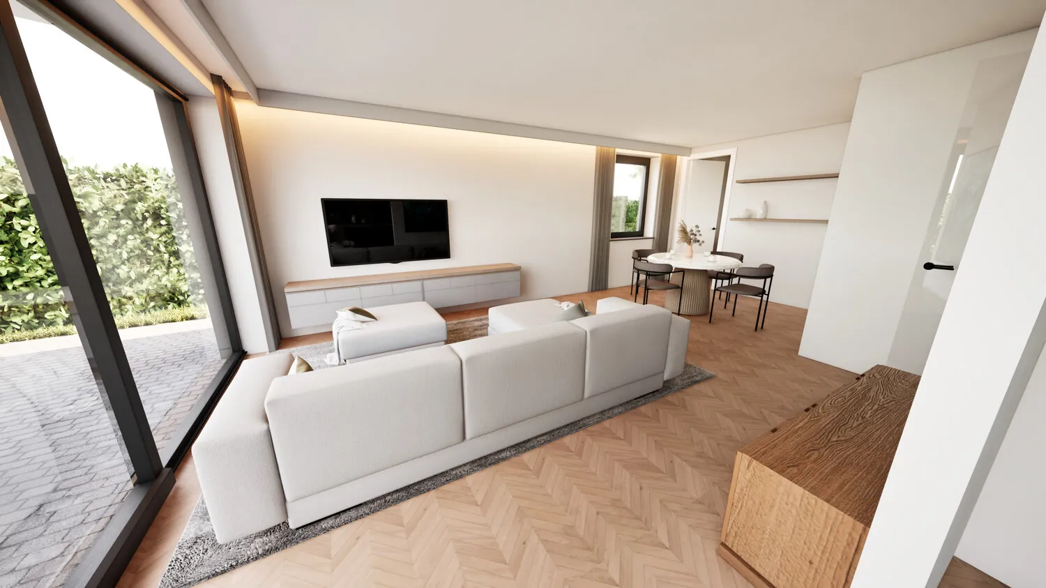 Blick in den Wohnbereich