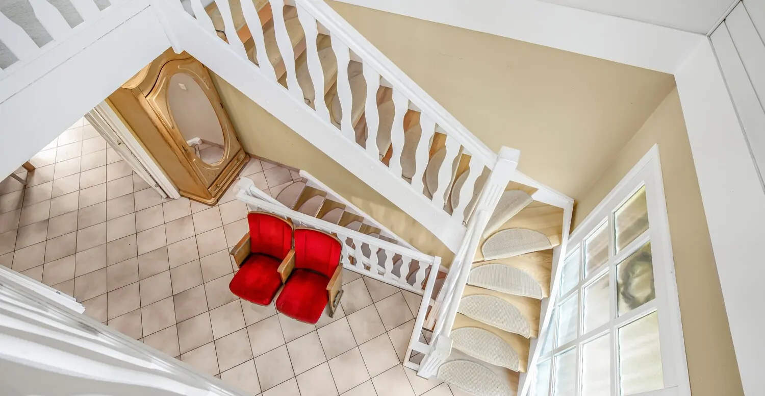 Blick auf den Treppenaufgang