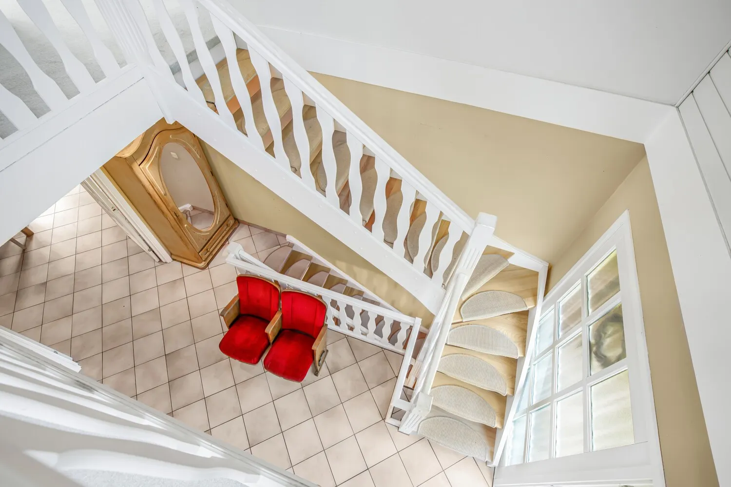 Blick auf den Treppenaufgang