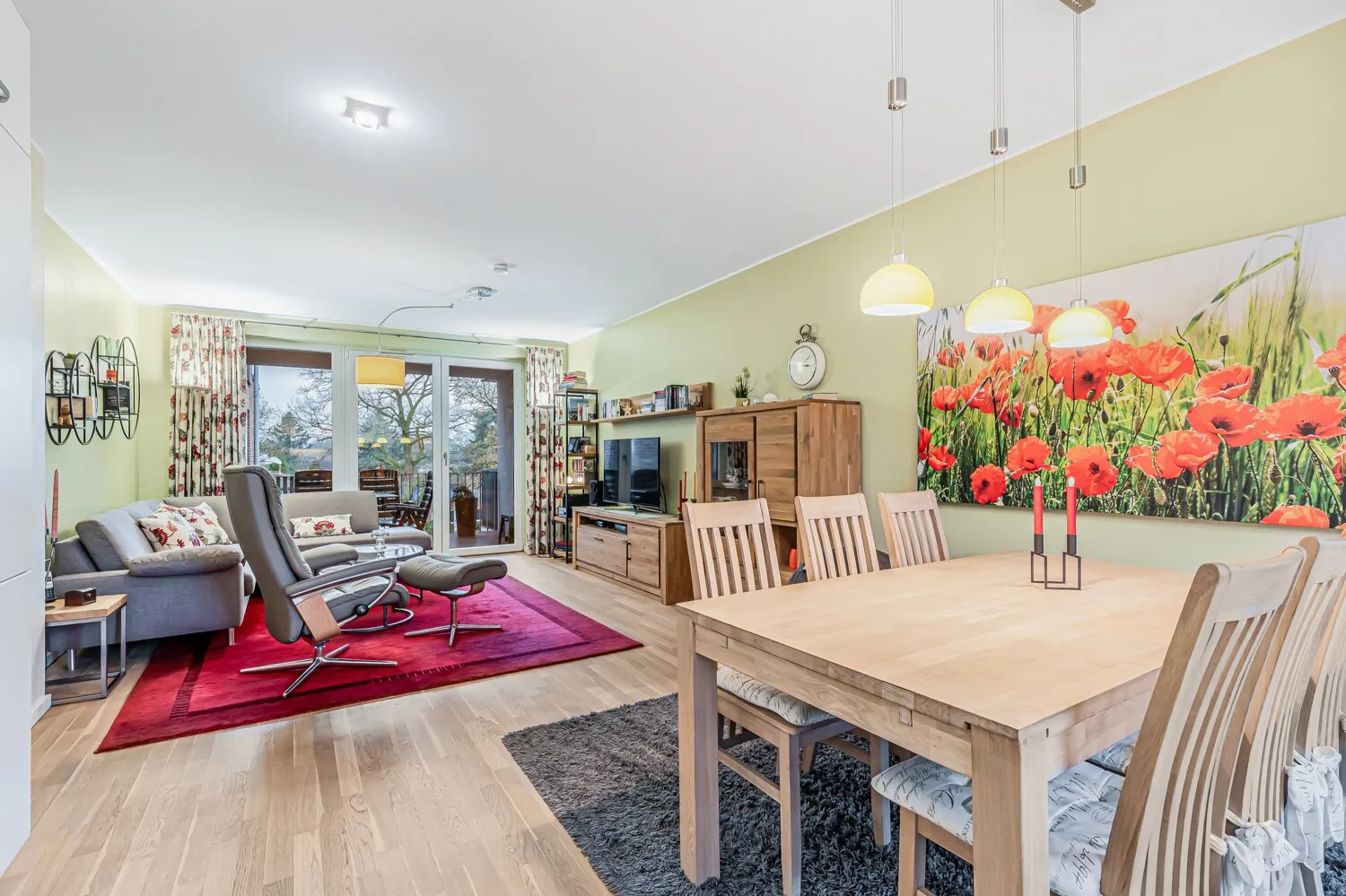 Blick in den Wohnbereich