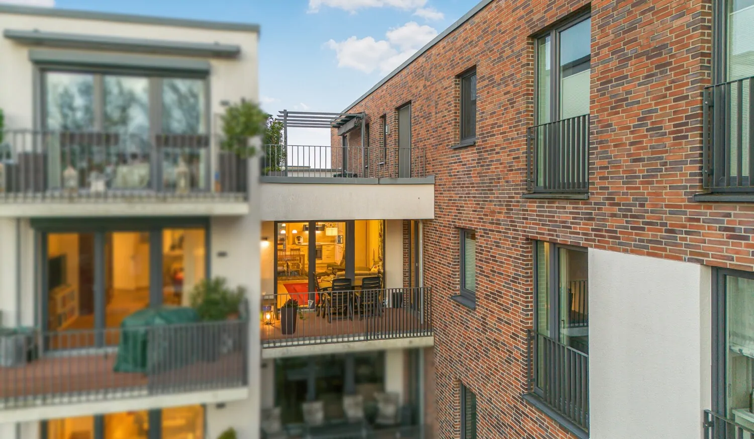 Blick auf die Loggia