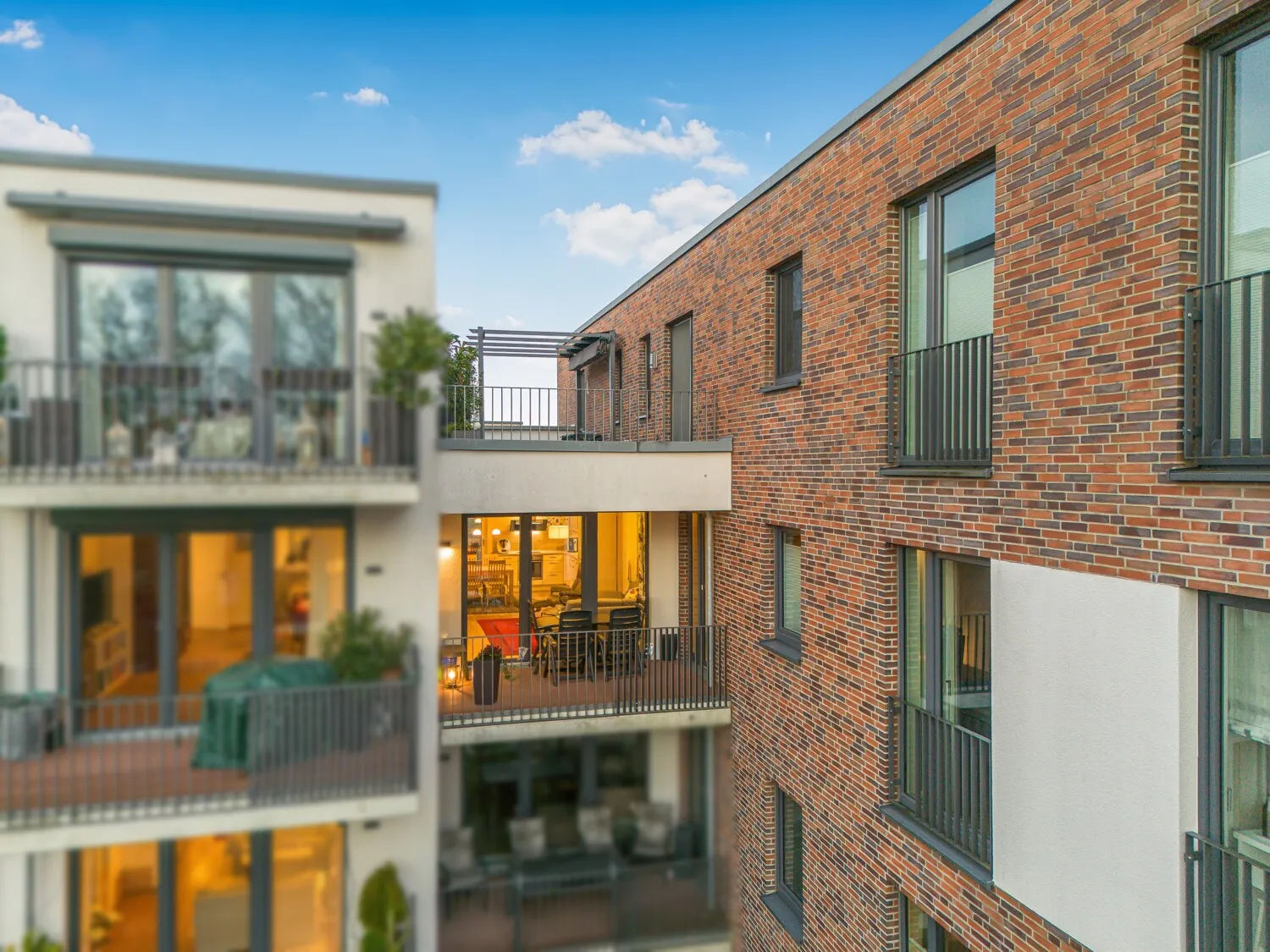 Blick auf die Loggia