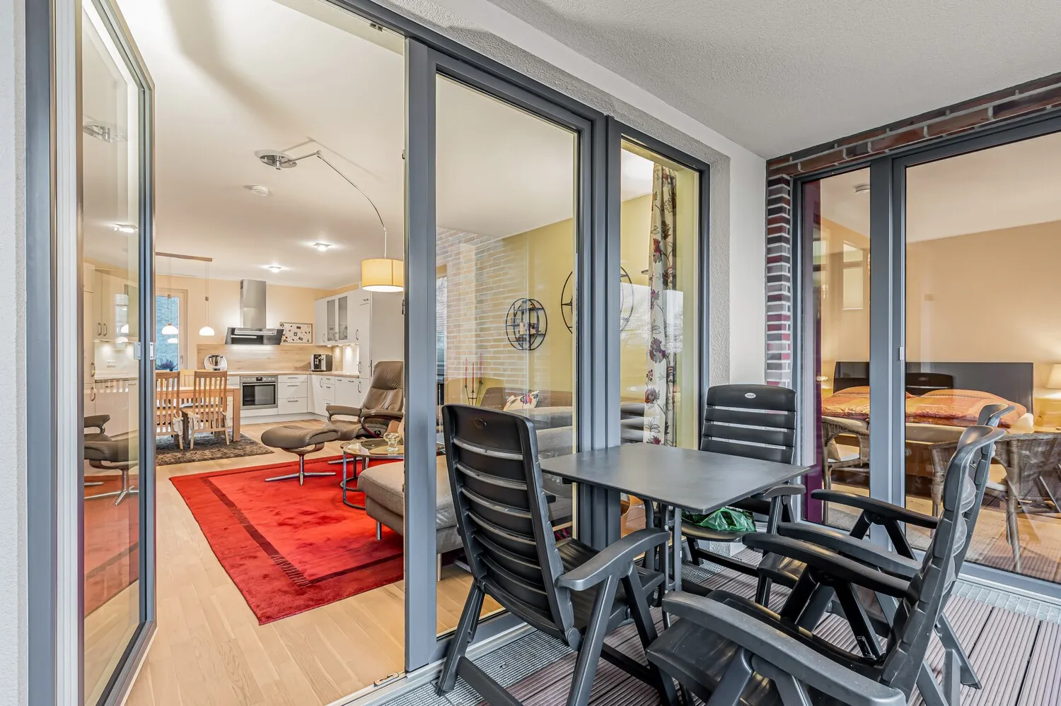 Zugang vom Wohnzimmer