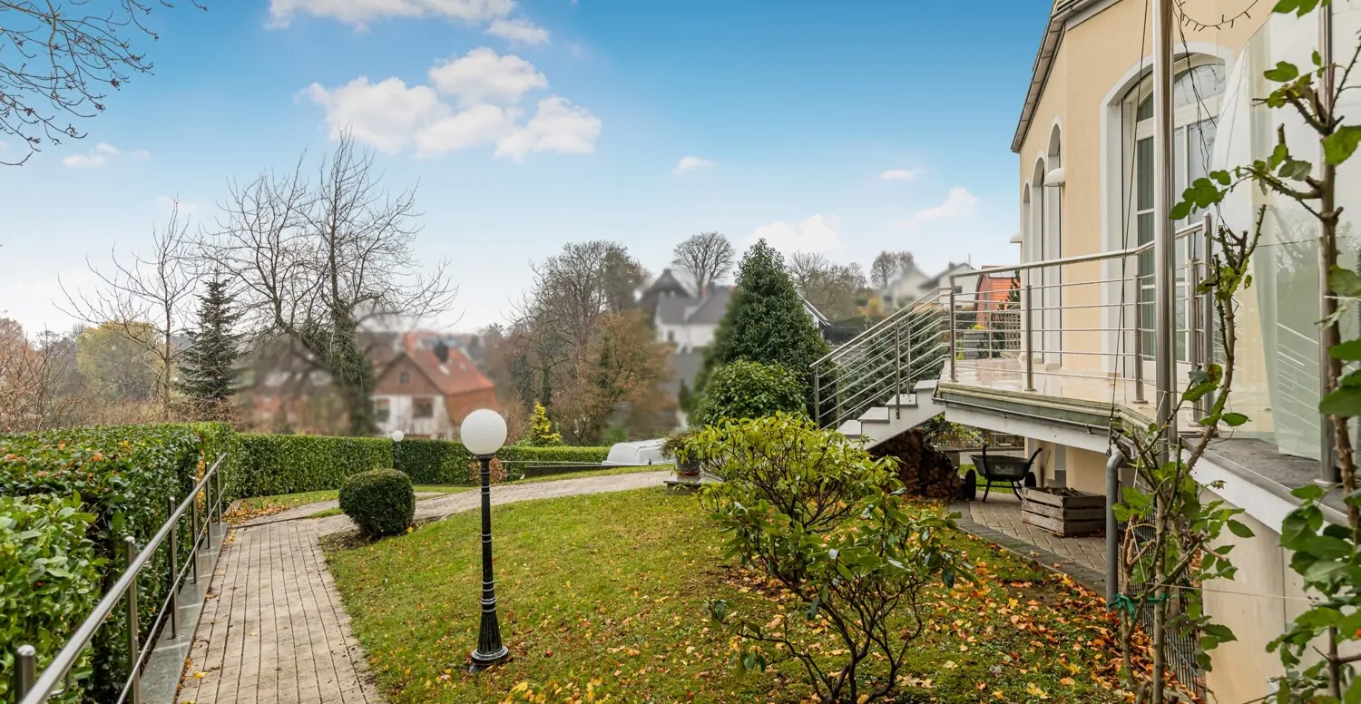 Idyllisch angelegte Wege