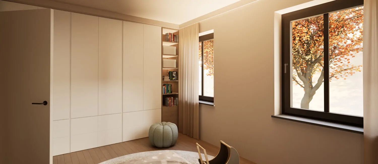 helles Zimmer im 2. OG