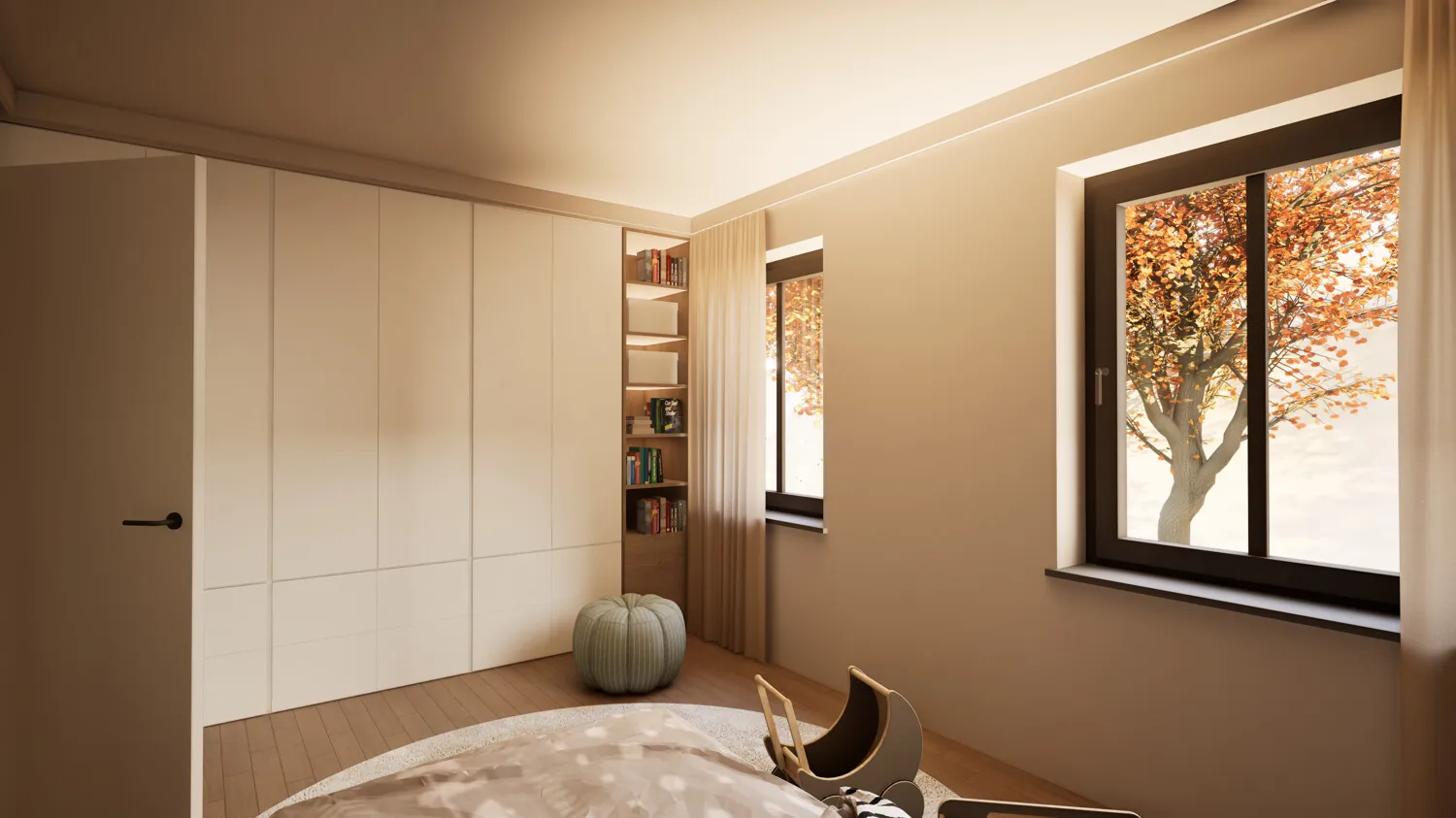 helles Zimmer im 2. OG