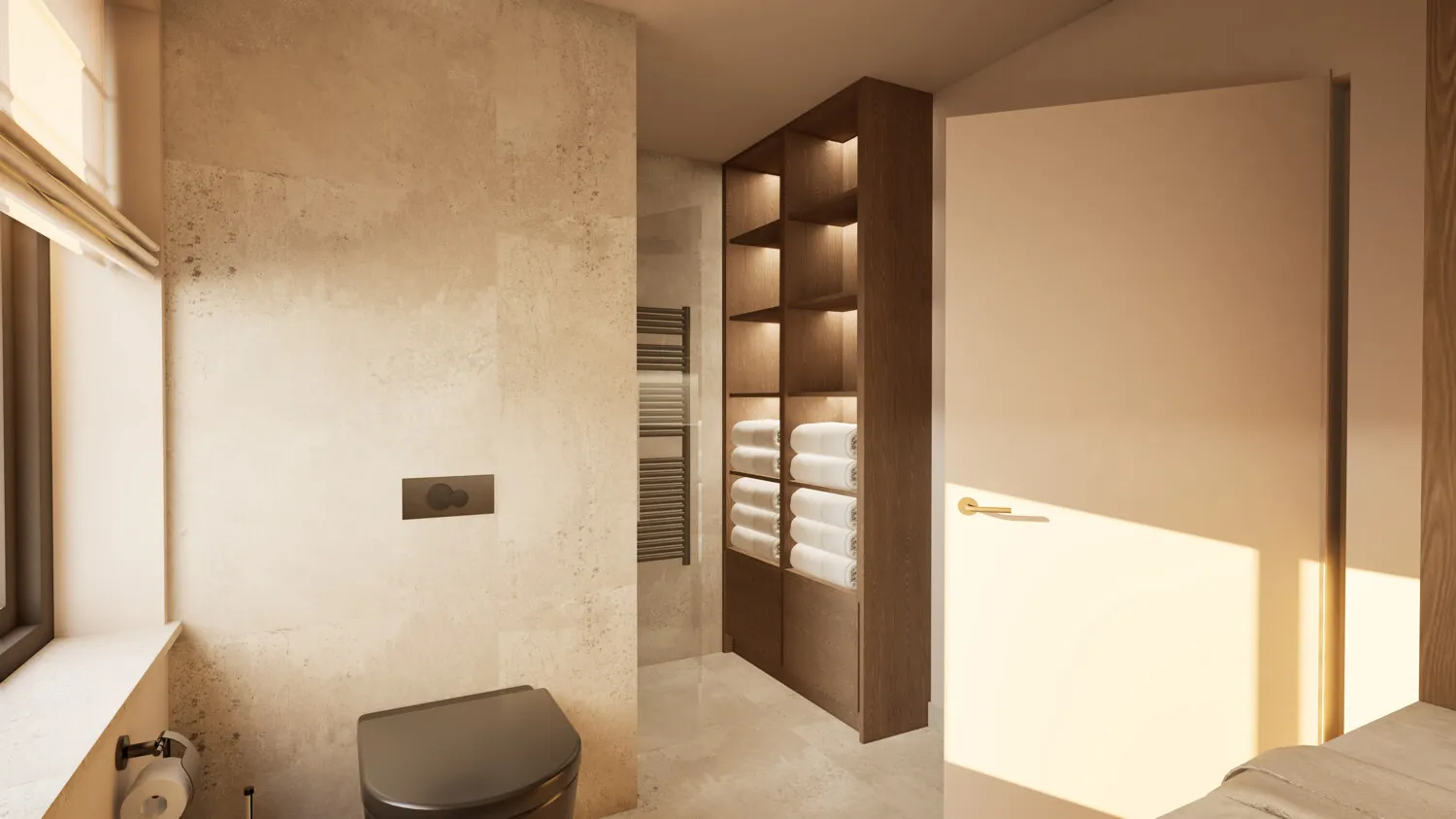 Modernes Duschbad