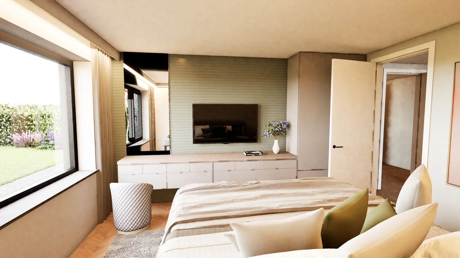 Helles Schlafzimmer