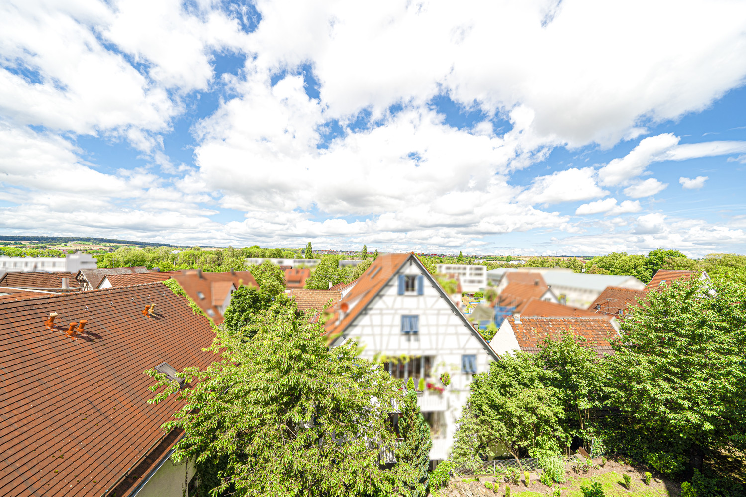 Blick vom Balkon