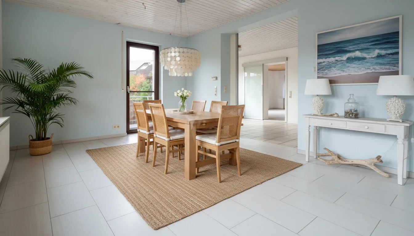 Erdgeschoss - Esszimmer - Illustration möbliert