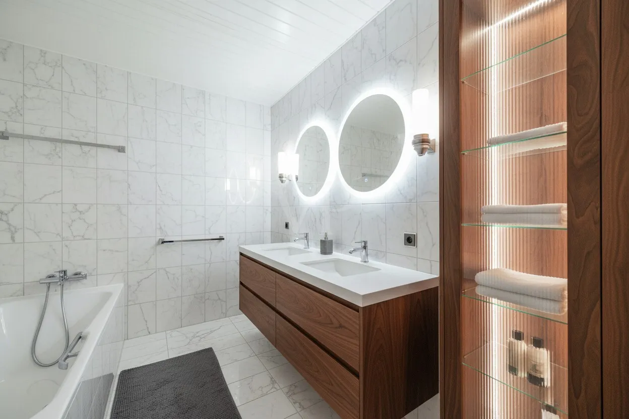 2. Obergeschoss - Innenliegendes Badezimmer - Illustration