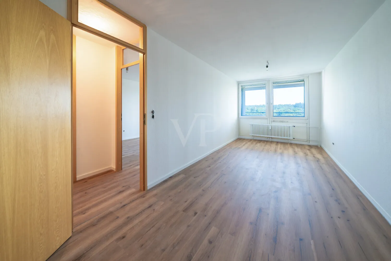 Schlafzimmer mit Flur