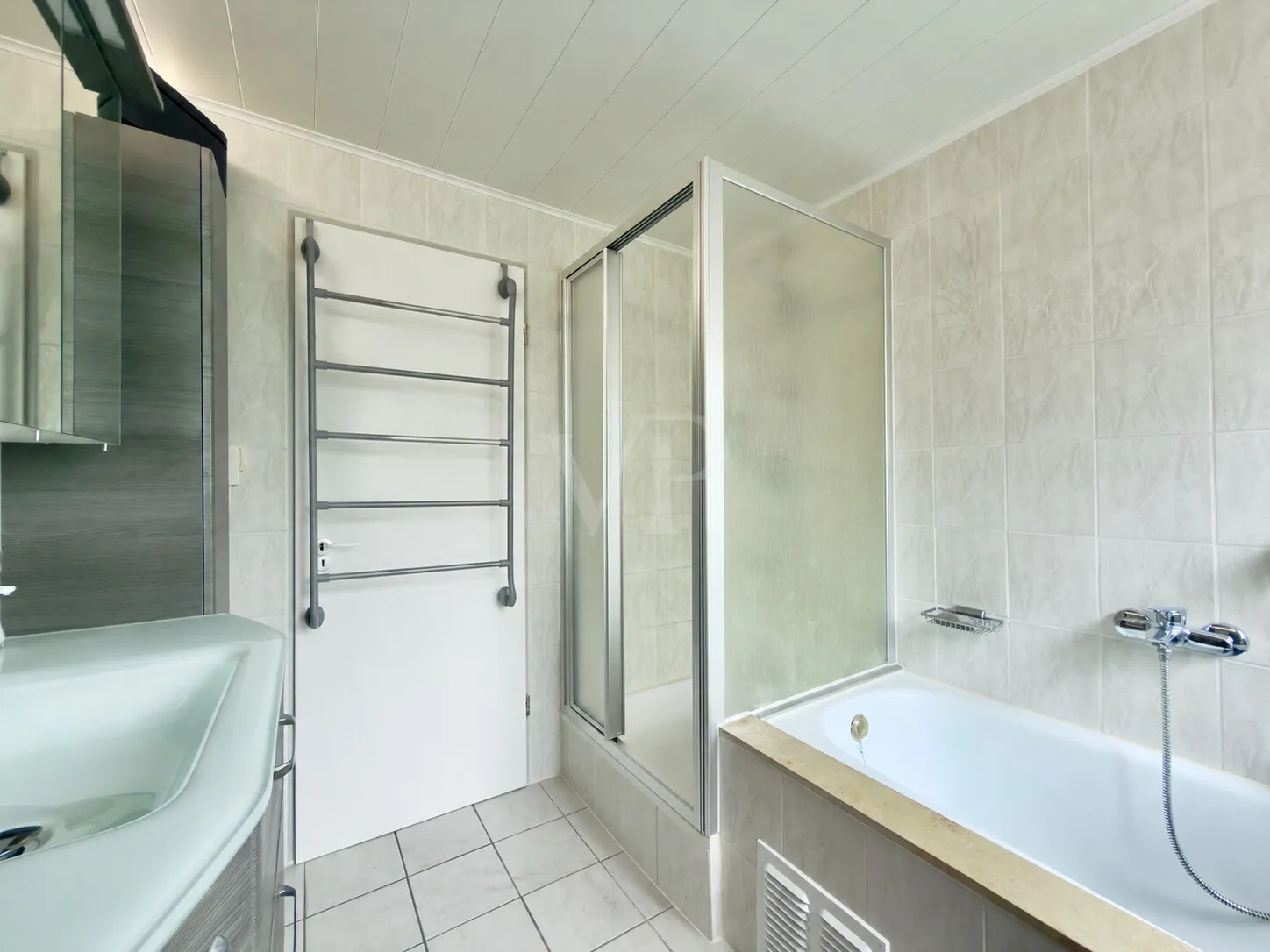 Tageslichatbad mit Dusche und Badewanne