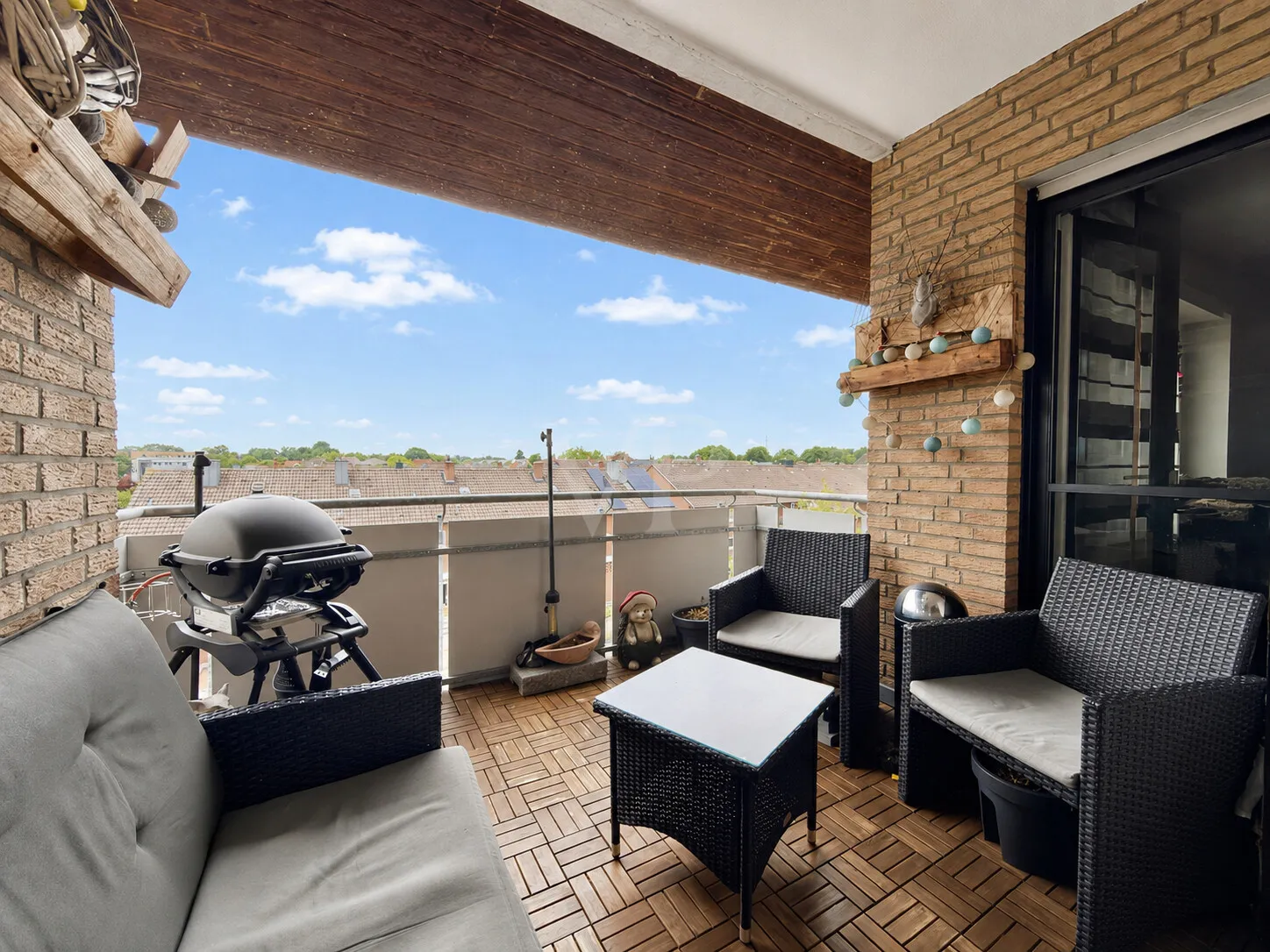überdachter Balkon/ Loggia
