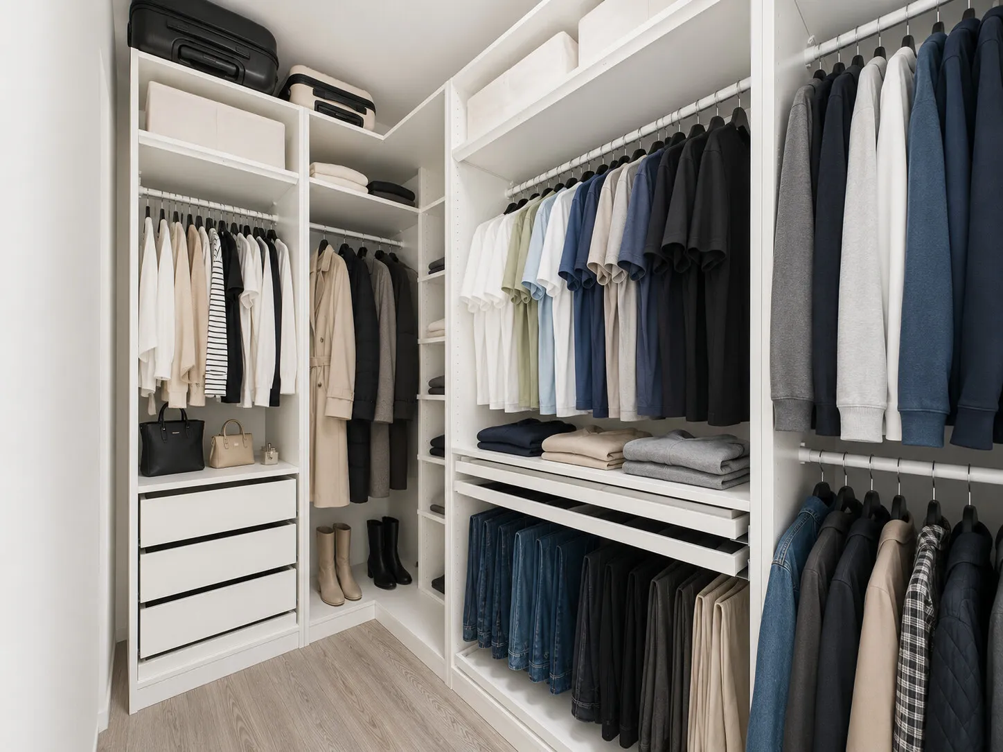 Ankleide neben dem Schlafzimmer