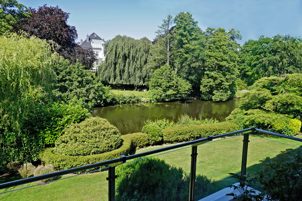 Blick vom Balkon auf den Rondeelzugang