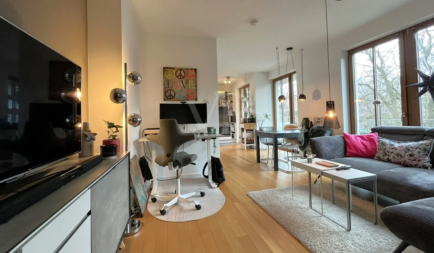 tolle Blickachse durch die ganze Wohnung