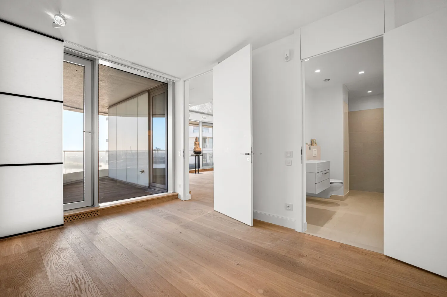 Schlafen mit Blick auf die Elbe