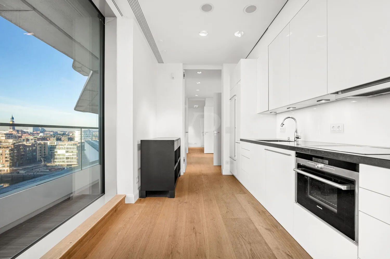 integrierte Küchenzeile mit Weitblick