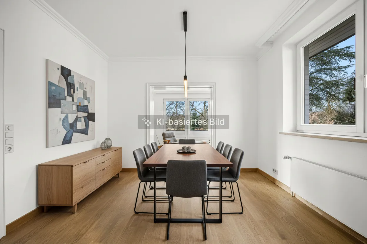 Esszimmer visualisiert
