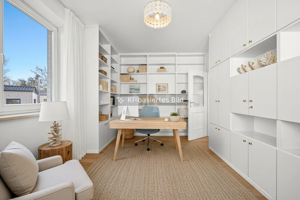 Arbeitszimmer visualisiert