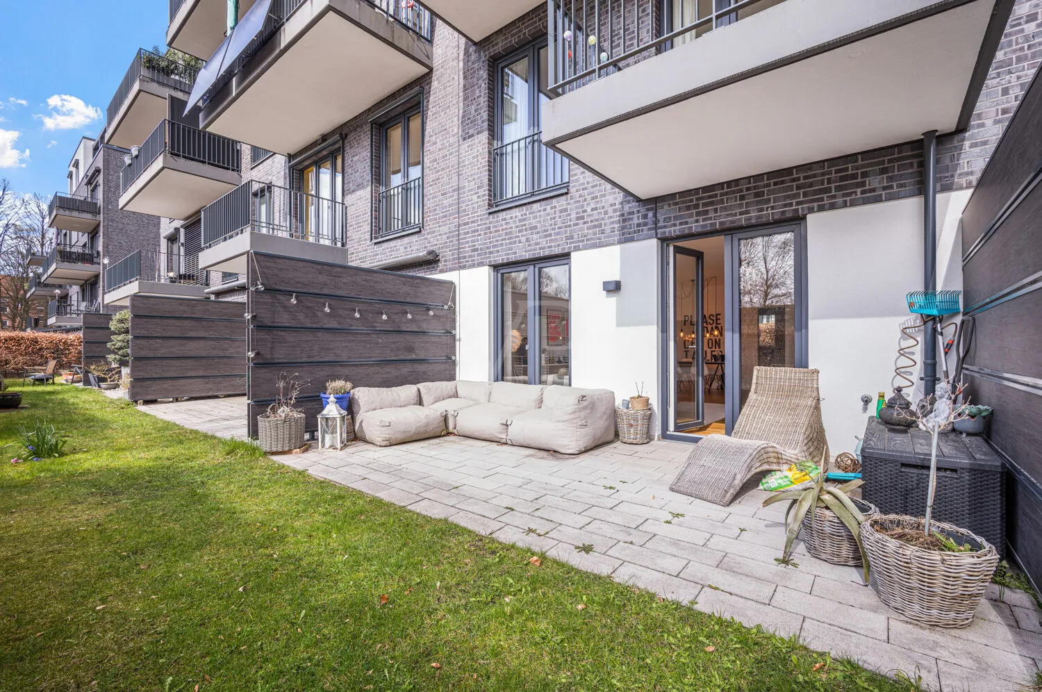 Gartenblick nach Westen