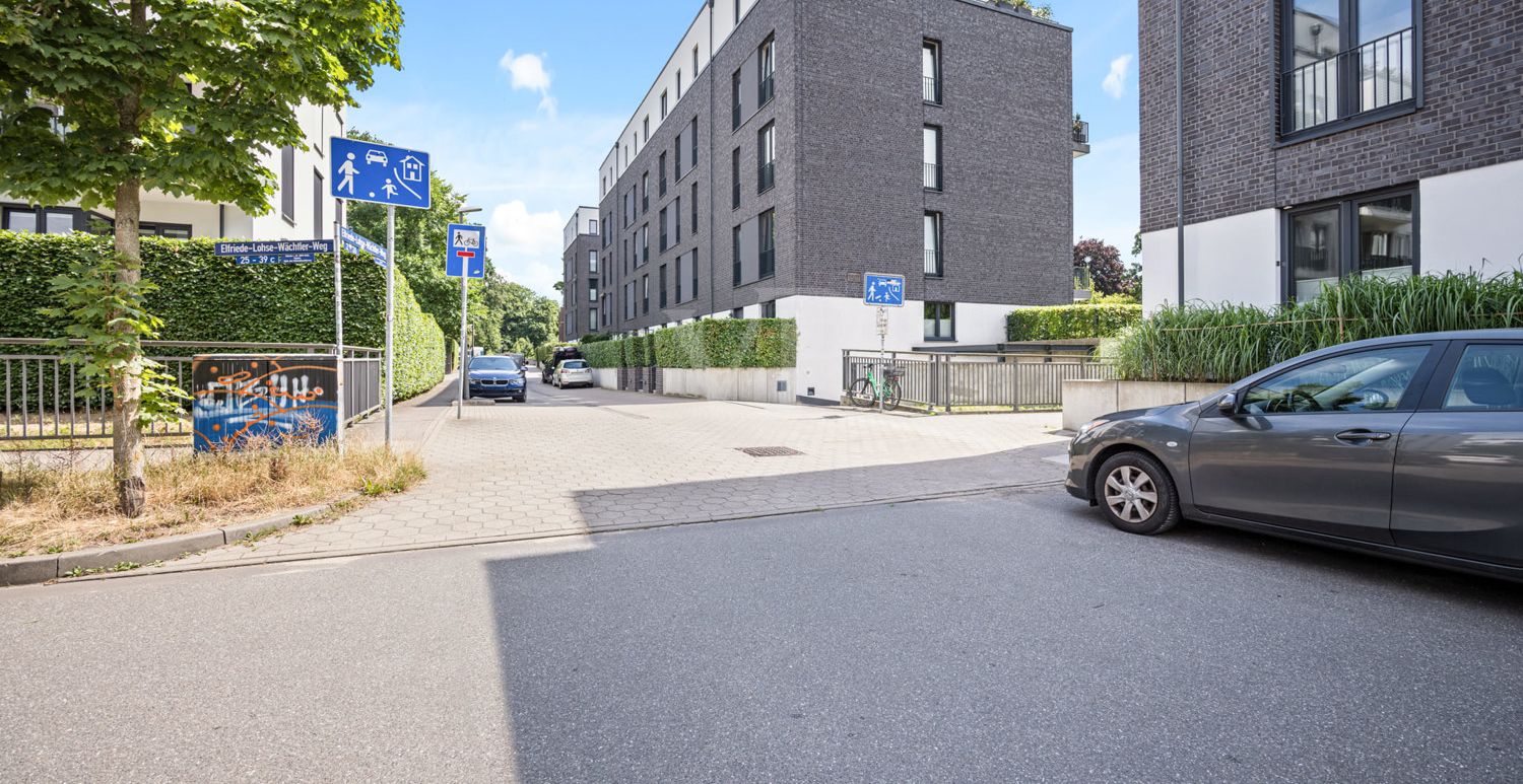 ruhige Lage in der Spielstraße