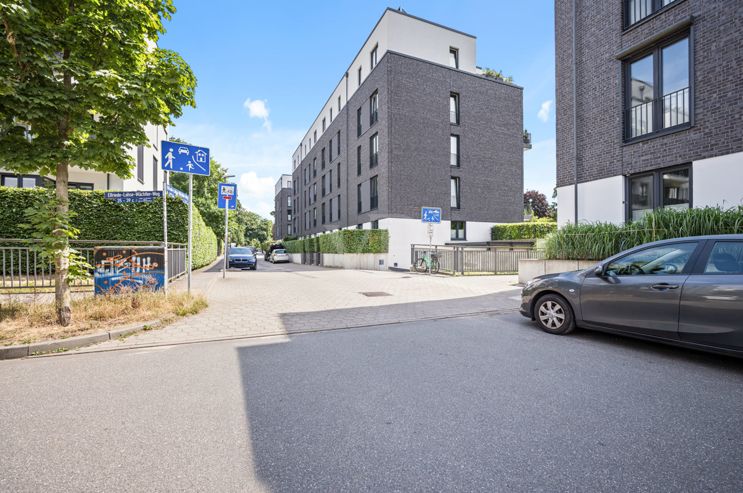 ruhige Lage in der Spielstraße