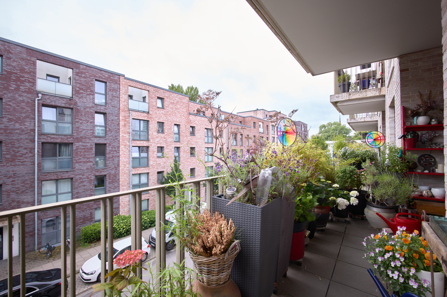 Blick vom geräumigen Südbalkon