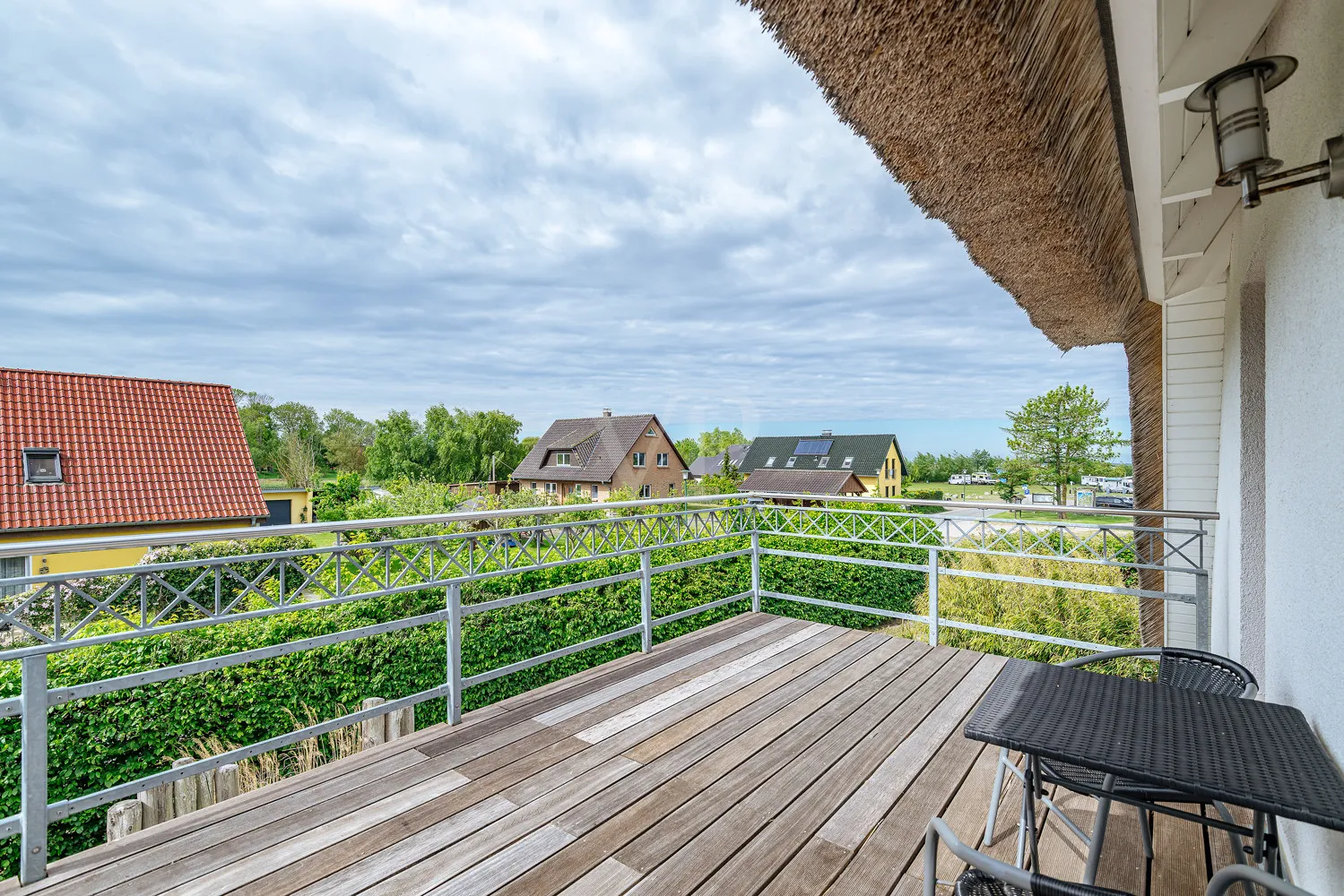 Balkon mit Boddenblick