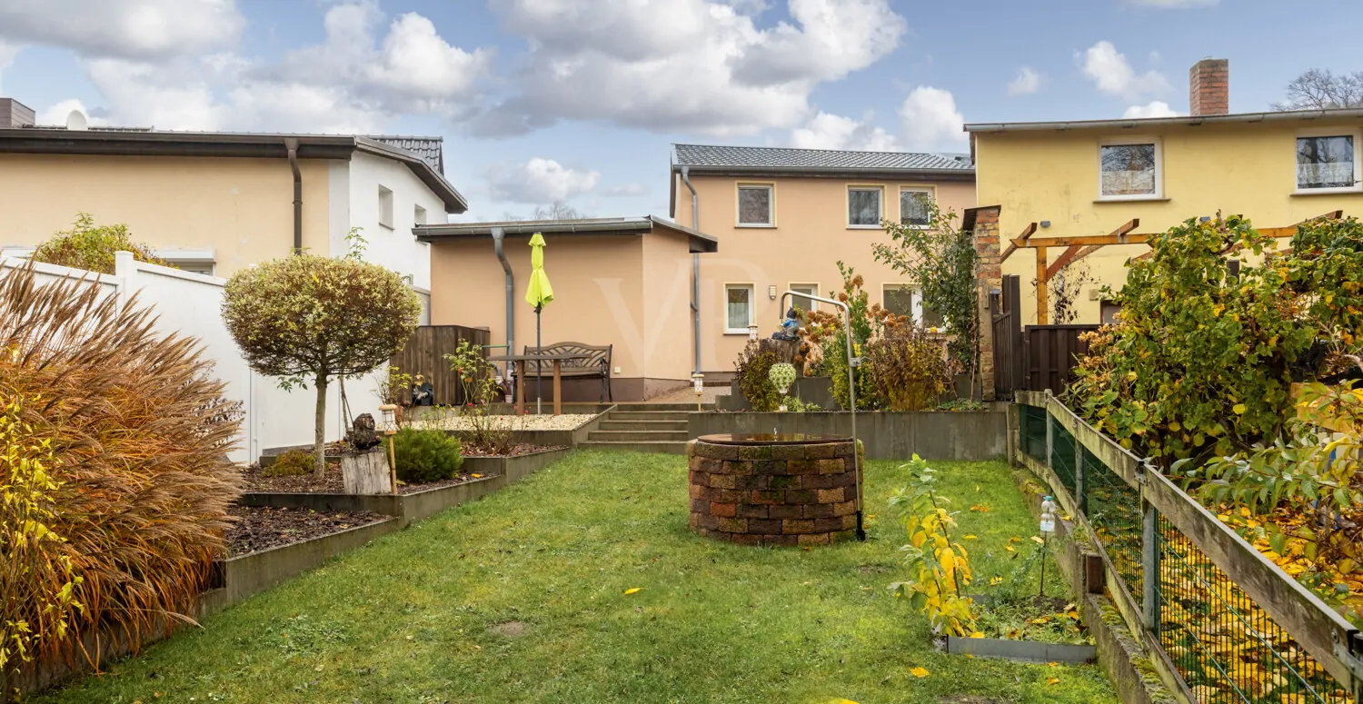 Rückansicht vom Haus