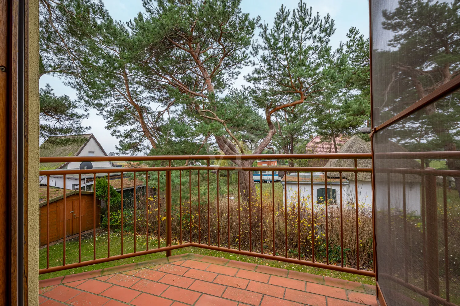Balkon mit Boddenblick