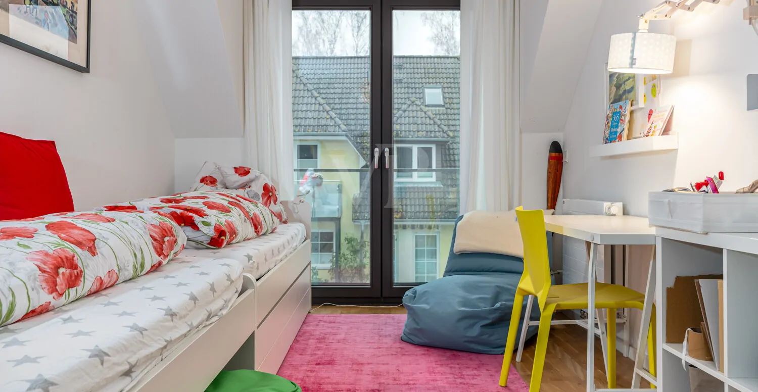 Gästezimmer mit Austritt