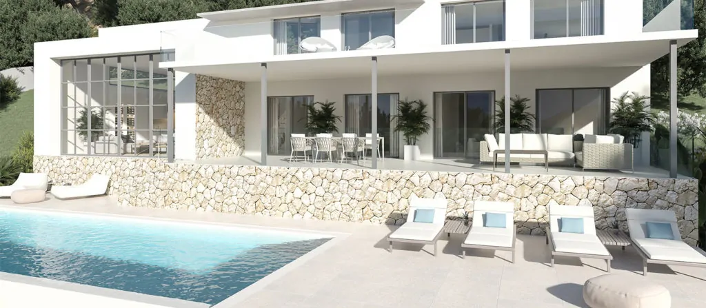 Großartiges Projekt zum Bau einer herrlichen Villa in Gotmar, Puerto de Pollensa
