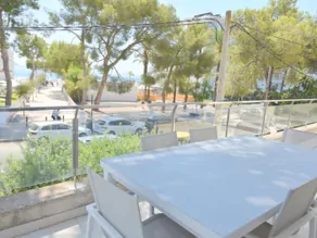 Terraza con vistas al mar