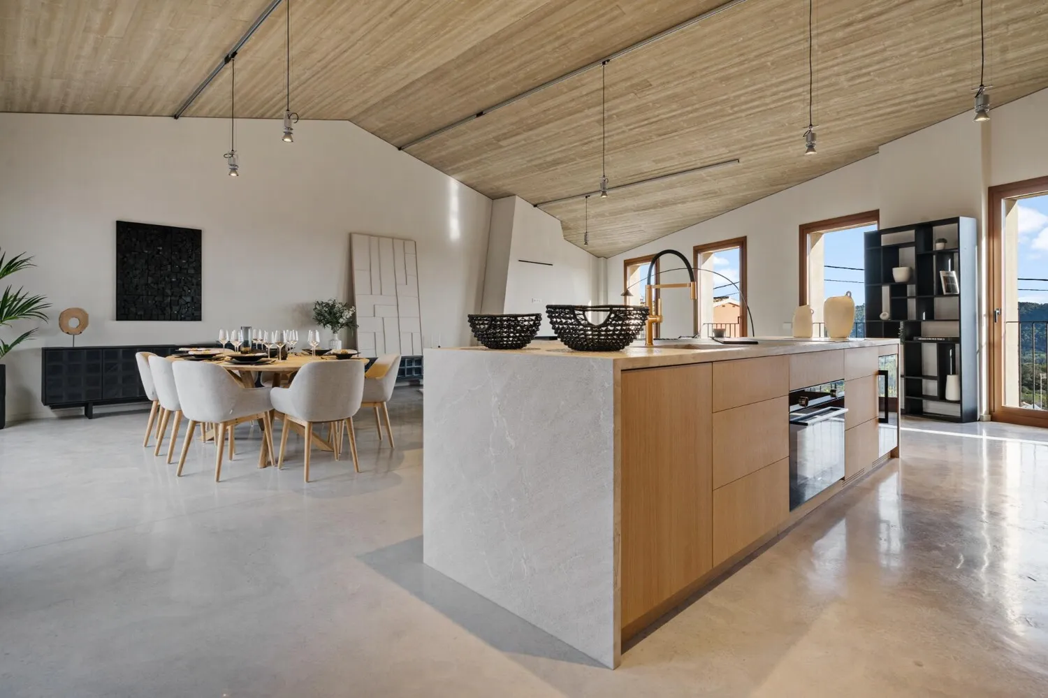 Wohnzimmer, Küche-Esszimmer