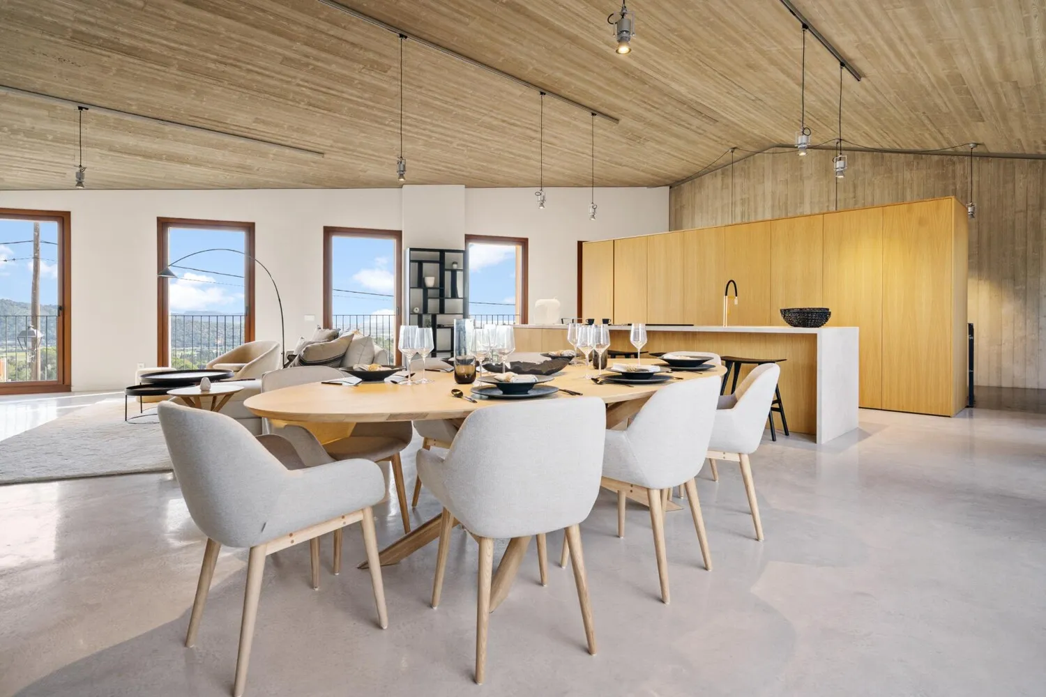 Wohnzimmer, Küche-Esszimmer